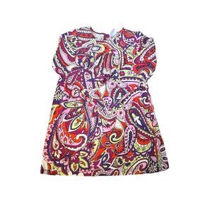 Hanna Andersson Paisley Mod Print Shift Dress, Size  130 (8)